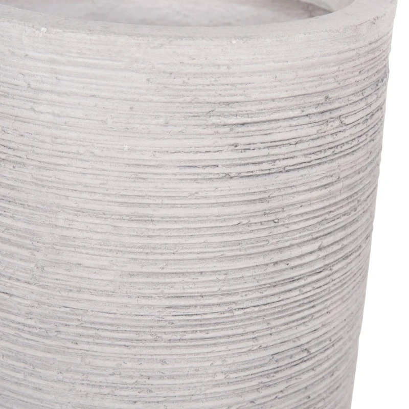 ΣΕΤ 3ΤΜΧ ΓΛΑΣΤΡΕΣ ΚΥΛΙΝΔΡΟΙ ΣΕΙΡΑ GARDENER HM4721 FIBERCLAY-ΧΡΩΜΑ CEMENT Φ42x78Υεκ