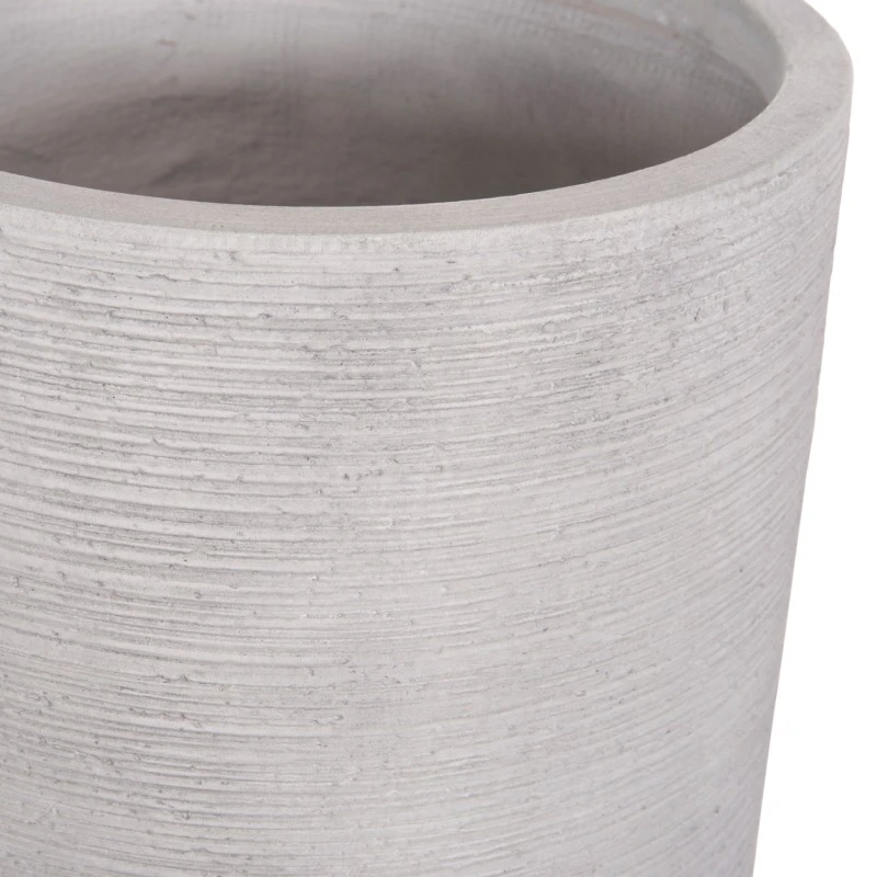 ΣΕΤ 3ΤΜΧ ΓΛΑΣΤΡΕΣ ΚΥΛΙΝΔΡΟΙ ΣΕΙΡΑ GARDENER HM4721 FIBERCLAY-ΧΡΩΜΑ CEMENT Φ42x78Υεκ
