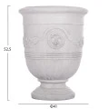 ΣΕΤ 3ΤΜΧ ΓΛΑΣΤΡΕΣ ΜΕ ΑΝΑΓΛΥΦΟ GARDENER HM4729 FIBERCLAY-ΣΕ ΥΠΟΛΕΥΚΟ Φ58x72.5Υεκ
