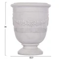 ΣΕΤ 3ΤΜΧ ΓΛΑΣΤΡΕΣ ΜΕ ΑΝΑΓΛΥΦΟ GARDENER HM4729 FIBERCLAY-ΣΕ ΥΠΟΛΕΥΚΟ Φ58x72.5Υεκ