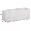 ΣΕΤ 3ΤΜΧ ΓΛΑΣΤΡΕΣ ΟΡΘΟΓΩΝΙΕΣ GARDENER HM4723 FIBERCLAY ΓΚΡΙ CEMENT 81x30x30Υεκ.