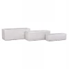 ΣΕΤ 3ΤΜΧ ΓΛΑΣΤΡΕΣ ΟΡΘΟΓΩΝΙΕΣ GARDENER HM4723 FIBERCLAY ΓΚΡΙ CEMENT 81x30x30Υεκ.