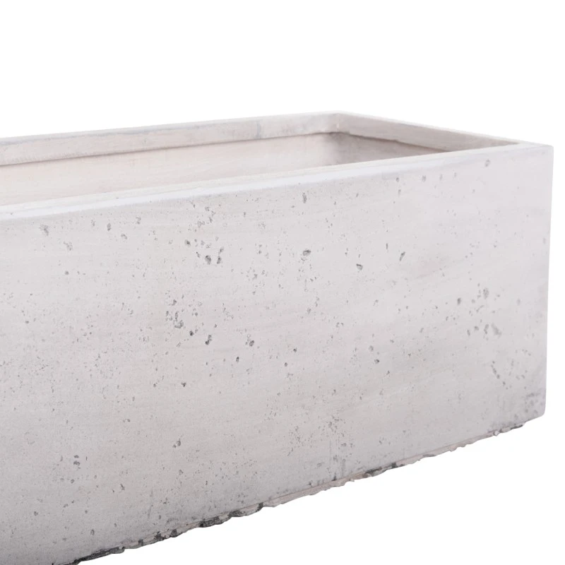ΣΕΤ 3ΤΜΧ ΓΛΑΣΤΡΕΣ ΟΡΘΟΓΩΝΙΕΣ GARDENER HM4723 FIBERCLAY ΓΚΡΙ CEMENT 81x30x30Υεκ.