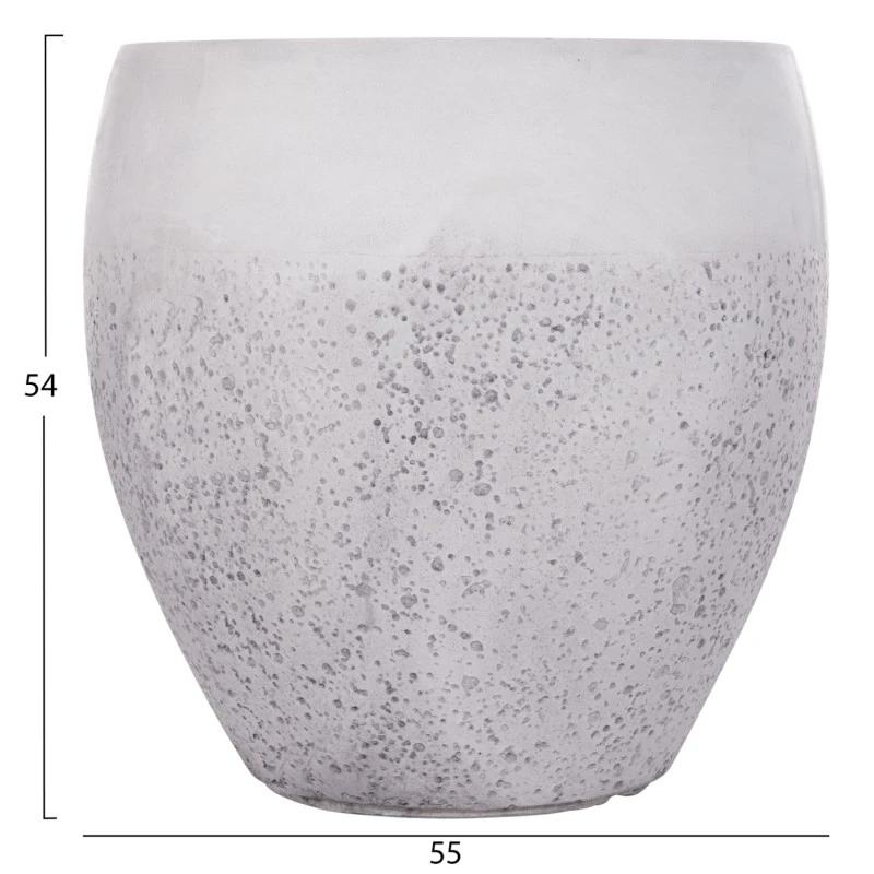 ΣΕΤ 3ΤΜΧ ΓΛΑΣΤΡΕΣ ΣΕΙΡΑ GARDENER HM4718 FIBERCLAY ΛΕΥΚΟ Φ55x54Υεκ