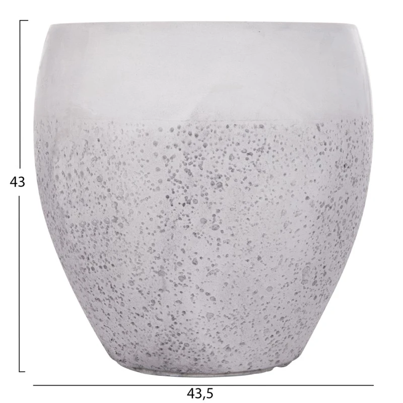 ΣΕΤ 3ΤΜΧ ΓΛΑΣΤΡΕΣ ΣΕΙΡΑ GARDENER HM4718 FIBERCLAY ΛΕΥΚΟ Φ55x54Υεκ