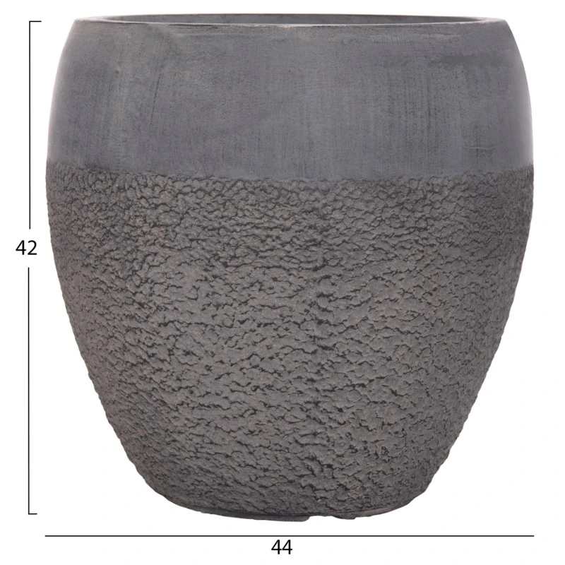 ΣΕΤ 3ΤΜΧ ΓΛΑΣΤΡΕΣ ΣΕΙΡΑ GARDENER HM4725 FIBERCLAY-ΣΕ ΣΚΟΥΡΟ CEMENT ΧΡΩΜΑ Φ55x54Υεκ