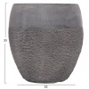 ΣΕΤ 3ΤΜΧ ΓΛΑΣΤΡΕΣ ΣΕΙΡΑ GARDENER HM4725 FIBERCLAY-ΣΕ ΣΚΟΥΡΟ CEMENT ΧΡΩΜΑ Φ55x54Υεκ