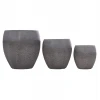 ΣΕΤ 3ΤΜΧ ΓΛΑΣΤΡΕΣ ΣΕΙΡΑ GARDENER HM4725 FIBERCLAY-ΣΕ ΣΚΟΥΡΟ CEMENT ΧΡΩΜΑ Φ55x54Υεκ