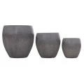 ΣΕΤ 3ΤΜΧ ΓΛΑΣΤΡΕΣ ΣΕΙΡΑ GARDENER HM4725 FIBERCLAY-ΣΕ ΣΚΟΥΡΟ CEMENT ΧΡΩΜΑ Φ55x54Υεκ