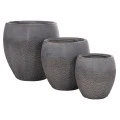 ΣΕΤ 3ΤΜΧ ΓΛΑΣΤΡΕΣ ΣΕΙΡΑ GARDENER HM4725 FIBERCLAY-ΣΕ ΣΚΟΥΡΟ CEMENT ΧΡΩΜΑ Φ55x54Υεκ