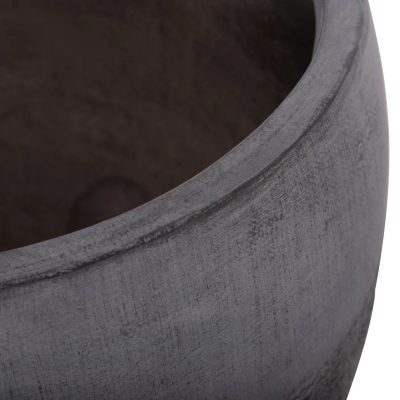 ΣΕΤ 3ΤΜΧ ΓΛΑΣΤΡΕΣ ΣΕΙΡΑ GARDENER HM4725 FIBERCLAY-ΣΕ ΣΚΟΥΡΟ CEMENT ΧΡΩΜΑ Φ55x54Υεκ