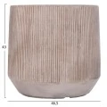 ΣΕΤ 3ΤΜΧ ΓΛΑΣΤΡΕΣ ΣΤΡΟΓΓΥΛΕΣ ΣΕΙΡΑ GARDENER HM4724 FIBERCLAY-ΧΡΩΜΑ CEMENT Φ55x55Υεκ