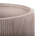 ΣΕΤ 3ΤΜΧ ΓΛΑΣΤΡΕΣ ΣΤΡΟΓΓΥΛΕΣ ΣΕΙΡΑ GARDENER HM4724 FIBERCLAY-ΧΡΩΜΑ CEMENT Φ55x55Υεκ