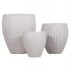 ΣΕΤ 3ΤΜΧ ΓΛΑΣΤΡΕΣ ΣΤΡΟΓΓΥΛΕΣ ΣΕΙΡΑ GARDENER HM4728 FIBERCLAY-ΧΡΩΜΑ CEMENT Φ48x56Υεκ