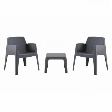 ΣΕΤ 3ΤΜΧ ΠΟΛΥΠΡΟΠΥΛΕΝΙΟΥ SLEEK HM21267.10 ΤΡΑΠΕΖΑΚΙ & 2 ΠΟΛΥΘΡΟΝΕΣ-ΓΚΡΙ