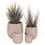 ΣΕΤ 4ΤΜΧ ΓΛΑΣΤΡΕΣ ΣΤΡΟΓΓΥΛΕΣ GARDENER HM4722 FIBERCLAY--IVORY CEMENT Φ54x54Υεκ