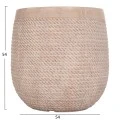 ΣΕΤ 4ΤΜΧ ΓΛΑΣΤΡΕΣ ΣΤΡΟΓΓΥΛΕΣ GARDENER HM4722 FIBERCLAY--IVORY CEMENT Φ54x54Υεκ