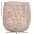 ΣΕΤ 4ΤΜΧ ΓΛΑΣΤΡΕΣ ΣΤΡΟΓΓΥΛΕΣ GARDENER HM4722 FIBERCLAY--IVORY CEMENT Φ54x54Υεκ