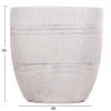 ΣΕΤ 4ΤΜΧ ΓΛΑΣΤΡΕΣ ΣΤΡΟΓΓΥΛΕΣ ΣΕΙΡΑ GARDENER HM4719 FIBERCLAY-ΧΡΩΜΑ CEMENT Φ44x43Υεκ