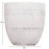 ΣΕΤ 4ΤΜΧ ΓΛΑΣΤΡΕΣ ΣΤΡΟΓΓΥΛΕΣ ΣΕΙΡΑ GARDENER HM4719 FIBERCLAY-ΧΡΩΜΑ CEMENT Φ44x43Υεκ