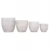 ΣΕΤ 4ΤΜΧ ΓΛΑΣΤΡΕΣ ΣΤΡΟΓΓΥΛΕΣ ΣΕΙΡΑ GARDENER HM4719 FIBERCLAY-ΧΡΩΜΑ CEMENT Φ44x43Υεκ