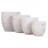 ΣΕΤ 4ΤΜΧ ΓΛΑΣΤΡΕΣ ΣΤΡΟΓΓΥΛΕΣ ΣΕΙΡΑ GARDENER HM4719 FIBERCLAY-ΧΡΩΜΑ CEMENT Φ44x43Υεκ