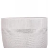 ΣΕΤ 4ΤΜΧ ΓΛΑΣΤΡΕΣ ΣΤΡΟΓΓΥΛΕΣ ΣΕΙΡΑ GARDENER HM4719 FIBERCLAY-ΧΡΩΜΑ CEMENT Φ44x43Υεκ
