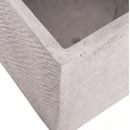 ΣΕΤ 4ΤΜΧ ΓΛΑΣΤΡΕΣ ΤΕΤΡΑΓΩΝΕΣ GARDENER HM4730 FIBERCLAY ΓΚΡΙ CEMENT 37x37x32Υεκ.