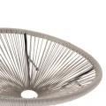 ΣΕΤ ΕΞΩΤΕΡΙΚΟΥ ΧΩΡΟΥ 3ΤΜΧ ACAPULCO HM11861.03 P.E.RATTAN ΕΚΡΟΥ-ΜΕΤΑΛΛΟ ΣΕ ΜΑΥΡΟ