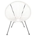 ΣΕΤ ΕΞΩΤΕΡΙΚΟΥ ΧΩΡΟΥ 3ΤΜΧ ACAPULCO HM11861.12 P.E.RATTAN ΛΕΥΚΟ-ΜΕΤΑΛΛΟ ΣΕ ΜΑΥΡΟ