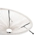 ΣΕΤ ΕΞΩΤΕΡΙΚΟΥ ΧΩΡΟΥ 3ΤΜΧ ACAPULCO HM11861.12 P.E.RATTAN ΛΕΥΚΟ-ΜΕΤΑΛΛΟ ΣΕ ΜΑΥΡΟ