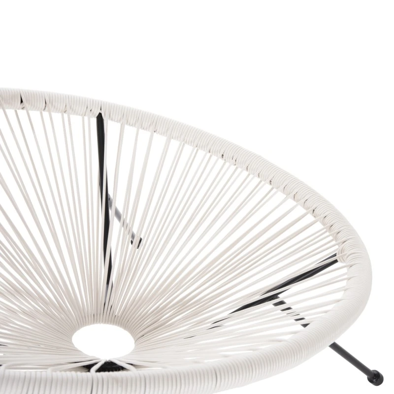 ΣΕΤ ΕΞΩΤΕΡΙΚΟΥ ΧΩΡΟΥ 3ΤΜΧ ACAPULCO HM11861.12 P.E.RATTAN ΛΕΥΚΟ-ΜΕΤΑΛΛΟ ΣΕ ΜΑΥΡΟ