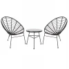 ΣΕΤ ΕΞΩΤΕΡΙΚΟΥ ΧΩΡΟΥ 3ΤΜΧ ALLEGRA HM21047.12 ΜΑΥΡΟ ΣΥΝΘ.RATTAN & ΜΕΤΑΛΛΟ