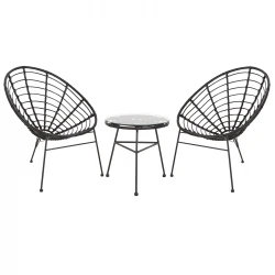 ΣΕΤ ΕΞΩΤΕΡΙΚΟΥ ΧΩΡΟΥ 3ΤΜΧ ALLEGRA HM21047.12 ΜΑΥΡΟ ΣΥΝΘ.RATTAN & ΜΕΤΑΛΛΟ ΣΕΤ ΕΞΩΤΕΡΙΚΟΥ ΧΩΡΟΥ 3ΤΜΧ ALLEGRA HM21047.12 ΜΑΥΡΟ ΣΥΝΘ.RATTAN & ΜΕΤΑΛΛΟ