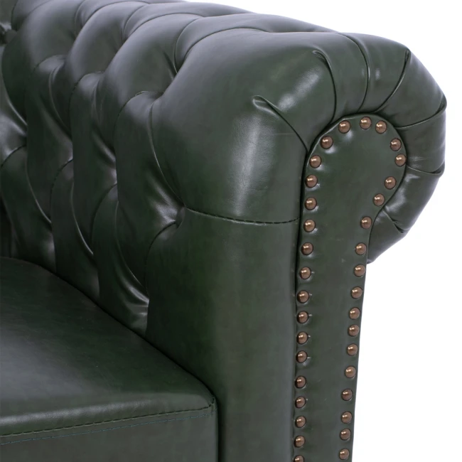 ΣΕΤ ΚΑΝΑΠΕΣ 2ΘΕΣΙΟΣ & 3ΘΕΣΙΟΣ HM10911.08 PU ΔΕΡΜΑ Τ.CHESTERFIELD ΚΥΠΑΡΙΣΣΙ