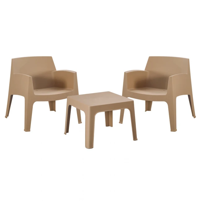 ΣΕΤ LOUNGE 3ΤΜΧ SLEEK HM21274.03 ΚΑΠΟΥΤΣΙΝΟ ΠΟΛΥΠΡΟΠΥΛΕΝΙΟ