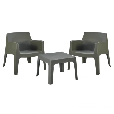 ΣΕΤ LOUNGE 3ΤΜΧ SLEEK HM21274.05 DARK OLIVE GREEN ΠΟΛΥΠΡΟΠΥΛΕΝΙΟ