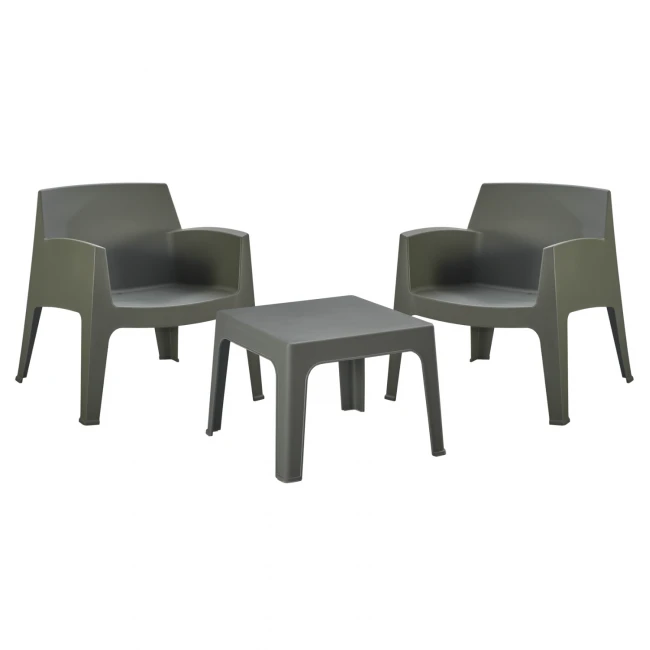 ΣΕΤ LOUNGE 3ΤΜΧ SLEEK HM21274.05 DARK OLIVE GREEN ΠΟΛΥΠΡΟΠΥΛΕΝΙΟ