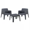 ΣΕΤ LOUNGE 3ΤΜΧ SLEEK HM21274.10 ΓΚΡΙ ΠΟΛΥΠΡΟΠΥΛΕΝΙΟ