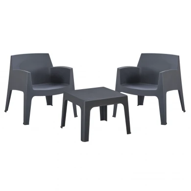 ΣΕΤ LOUNGE 3ΤΜΧ SLEEK HM21274.10 ΓΚΡΙ ΠΟΛΥΠΡΟΠΥΛΕΝΙΟ