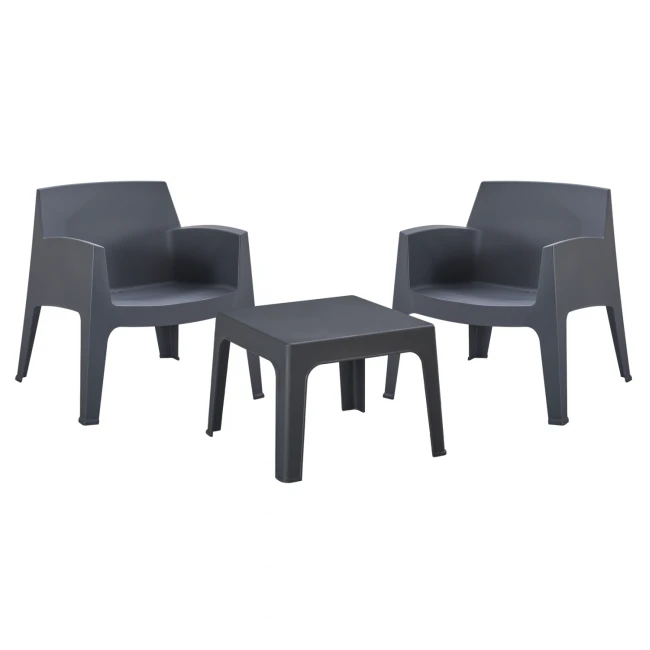 ΣΕΤ LOUNGE 3ΤΜΧ SLEEK HM21274.10 ΓΚΡΙ ΠΟΛΥΠΡΟΠΥΛΕΝΙΟ