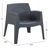 ΣΕΤ LOUNGE 3ΤΜΧ SLEEK HM21274.10 ΓΚΡΙ ΠΟΛΥΠΡΟΠΥΛΕΝΙΟ
