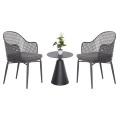ΣΕΤ LOUNGE 3TMX ΕΞ.ΧΩΡΟΥ OREGO HM21106.01 ΑΛΟΥΜΙΝΙΟ ΣΕ ΣΚΟΥΡΟ ΓΚΡΙ