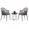 ΣΕΤ LOUNGE 3TMX ΕΞ.ΧΩΡΟΥ OREGO HM21107.01 ΑΛΟΥΜΙΝΙΟ & ΜΕΤΑΛΛΟ ΣΕ ΣΚΟΥΡΟ ΓΚΡΙ
