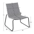 ΣΕΤ LOUNGE 3TMX ΕΞ.ΧΩΡΟΥ PONY HM21193.02 ΜΕΤΑΛΛΟ ΚΑΙ ΣΥΝΘ.RATTAN ΣΕ ΛΕΥΚΟ-ΜΑΥΡΟ