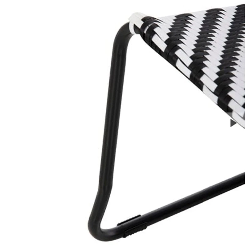 ΣΕΤ LOUNGE 3TMX ΕΞ.ΧΩΡΟΥ PONY HM21193.02 ΜΕΤΑΛΛΟ ΚΑΙ ΣΥΝΘ.RATTAN ΣΕ ΛΕΥΚΟ-ΜΑΥΡΟ