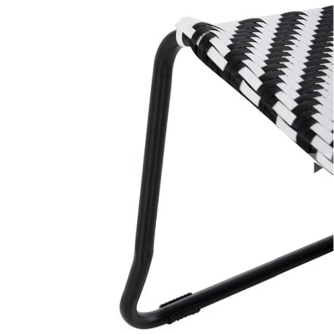 ΣΕΤ LOUNGE 3TMX ΕΞ.ΧΩΡΟΥ PONY HM21193 ΜΕΤΑΛΛΟ ΣΕ ΓΚΡΙ--ΣΥΝΘ.RATTAN ΣΕ ΛΕΥΚΟ-ΜΑΥΡΟ