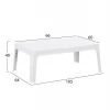 ΣΕΤ LOUNGE 4ΤΜΧ SLEEK HM21275.01 ΛΕΥΚΟ ΠΟΛΥΠΡΟΠΥΛΕΝΙΟ