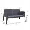 ΣΕΤ LOUNGE 4ΤΜΧ SLEEK HM21275.10 ΓΚΡΙ ΠΟΛΥΠΡΟΠΥΛΕΝΙΟ