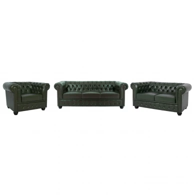 ΣΕΤ ΣΑΛΟΝΙ 3ΤΜΧ MOBAR HM10912.08 PU ΔΕΡΜΑ Τ.CHESTERFIELD ΚΥΠΑΡΙΣΣΙ